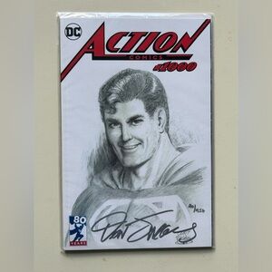 DC COMICS ACTION COMICS #1000 VARIANT (CURT SWAN COVER B&W)